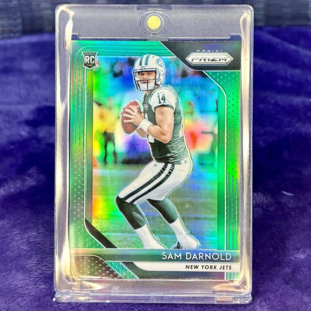 2018 Panini Prizm - Rookie Sam Darnold #203 Green Prizm (RC) Seahawks Super Bowl